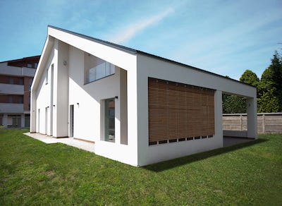casa in legno a telaio in stile moderno