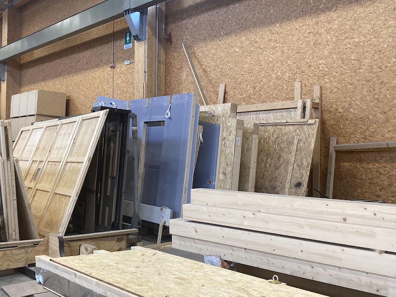 pareti struttura in legno genova da realizzare in un giardino privato