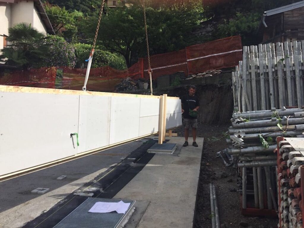 posa parete casa in legno como carlazzo