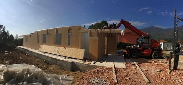 casa in legno due piani torino montaggio pareti prefabbricate