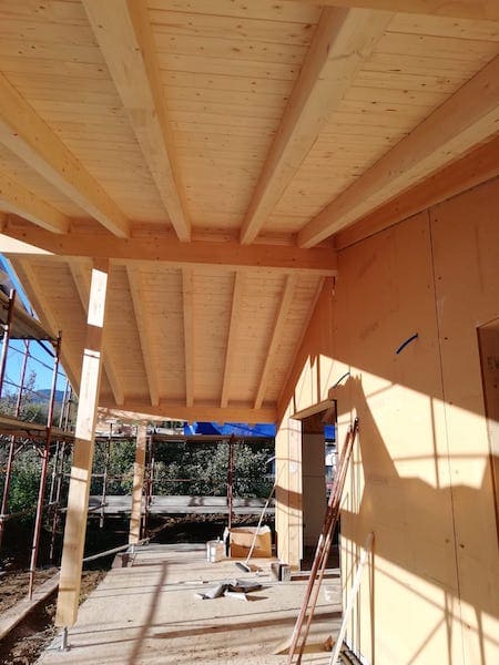 casa in legno due piani torino cafasse finiture in completamento