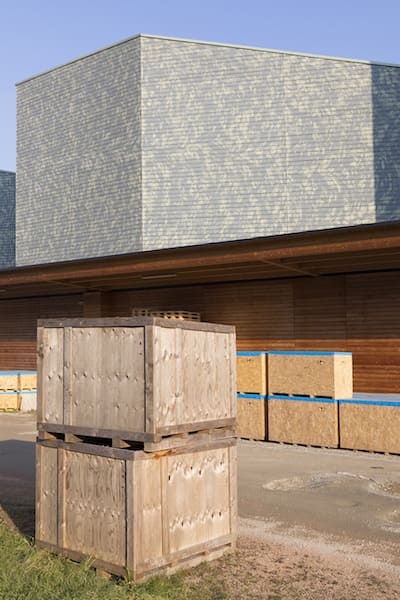 Edificio industriale legno, capannone in bioarchitettura sede Novellocase srl