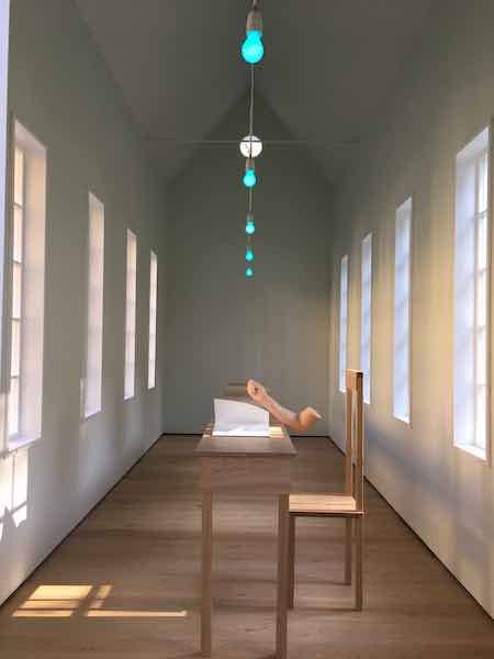 installazione in legno robert wilson giuseppe panza