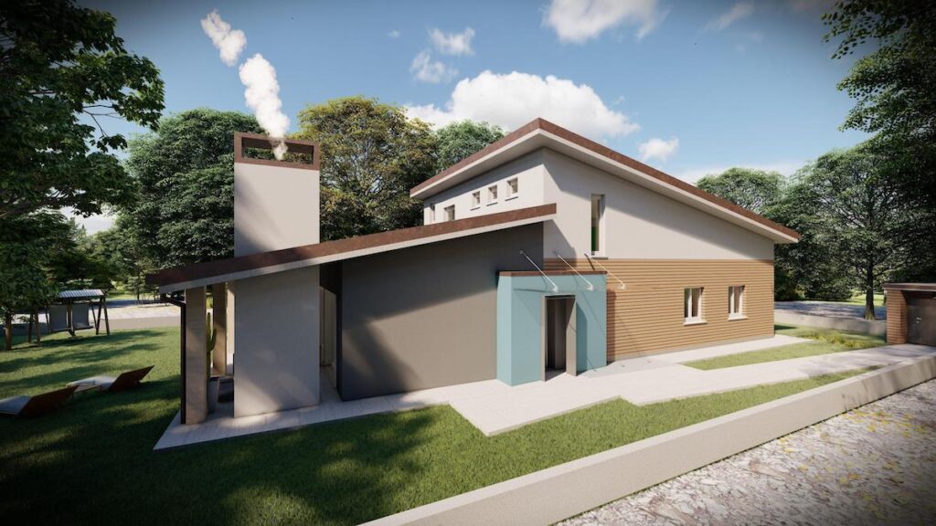 Villa legno monza brianza progetto architetto carlo orlandi