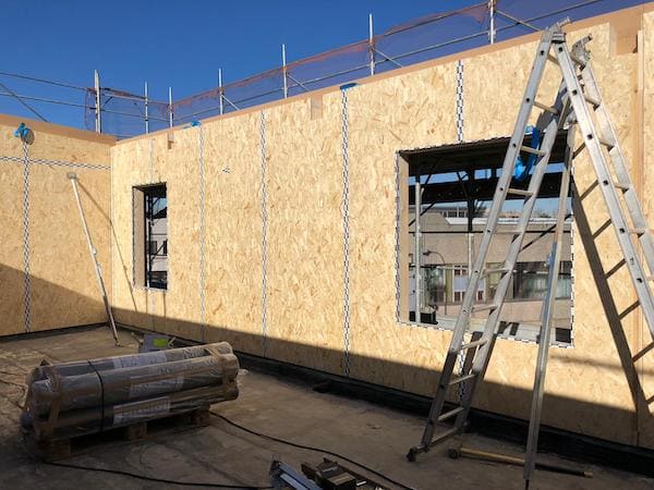 cantiere prefabbricato legno milano lainate