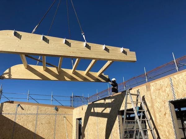 cantiere bioedilizia milano lainate montaggio legno