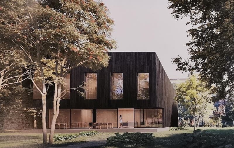 villa bifamiliare in legno treviso