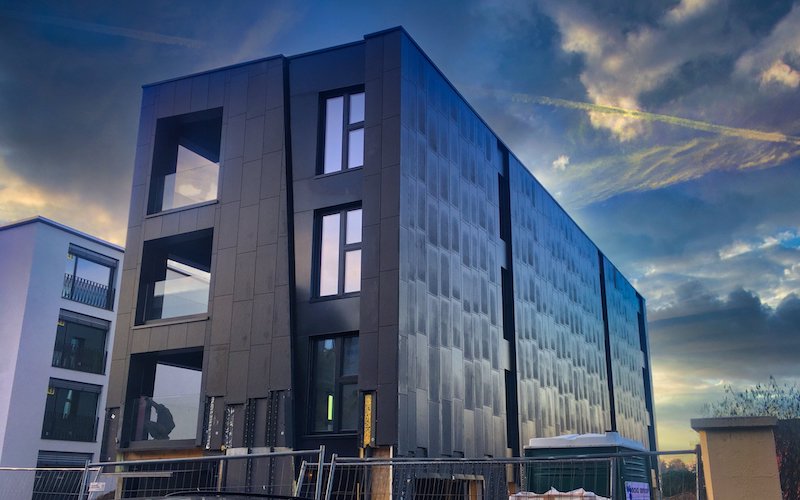 condominio in legno a mendrisio in costruzione