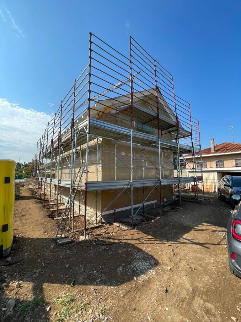 villa in legno a rescaldina milano bioedilizia