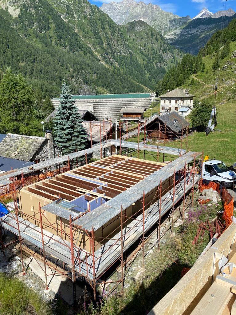villa in bioedilizia antrona schieranco solaio interpiano