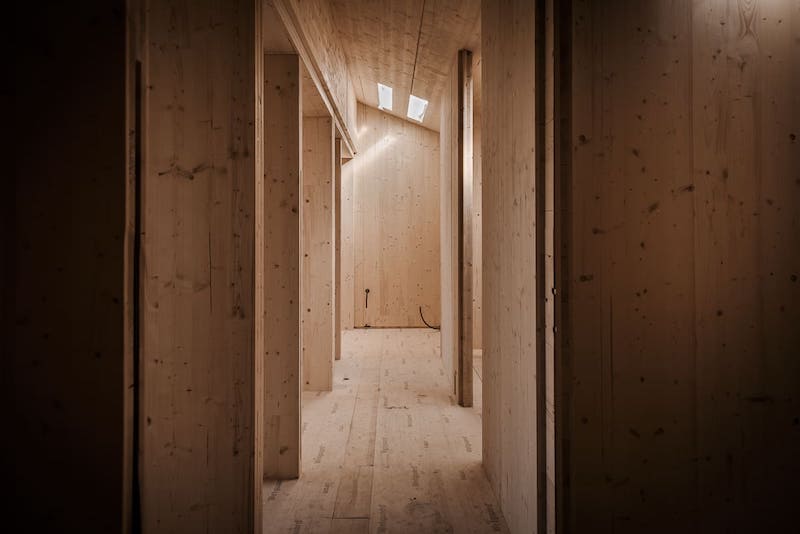 case in legno moderne treviso interni in xlam