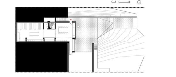 pianta progetto ampliamento in legno como
